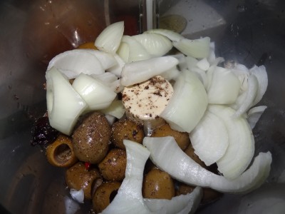 Rough chop an onion Rough chop an onion