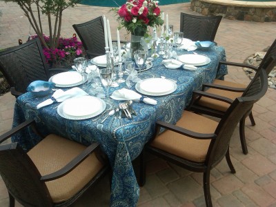 Place setting for the party Place setting for the party