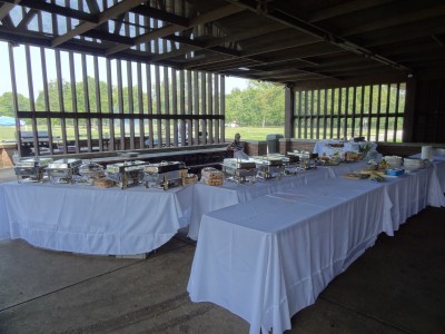 Large covered pavilion party - 200