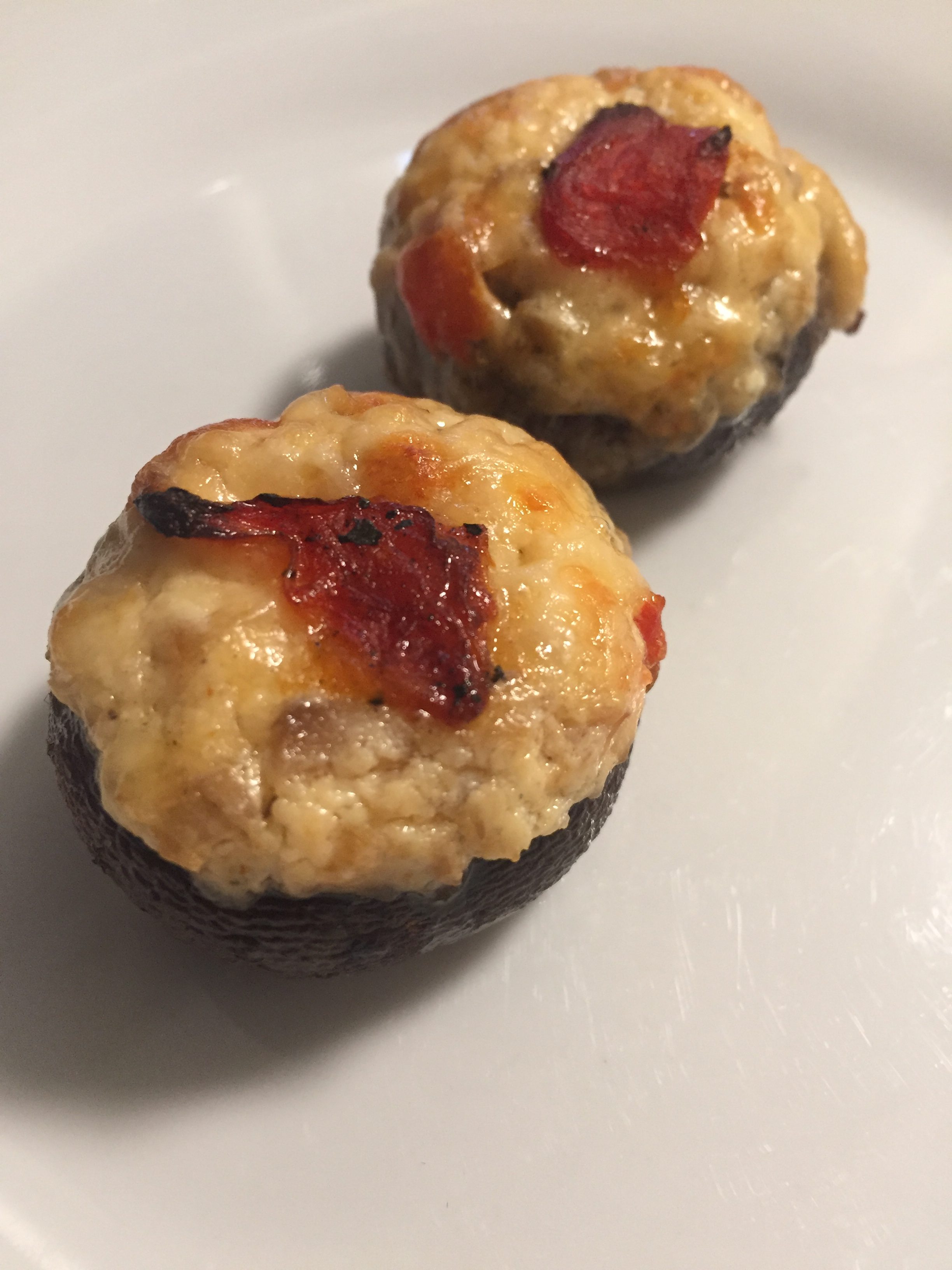 Smoked Sockeye Salmon and Cream Cheese Stuffed Cremini Mushrooms