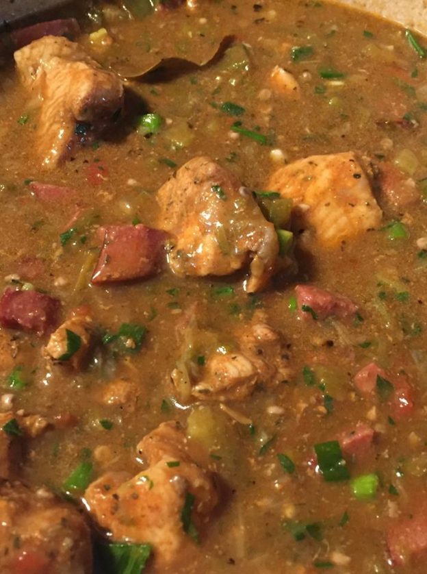 Cajun Chicken, Sausage and Okra Sauce Piquant